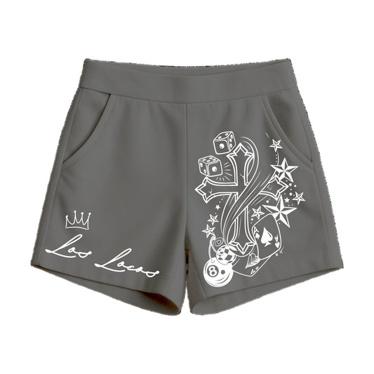 Los Locos Women Short- Gambling Cross