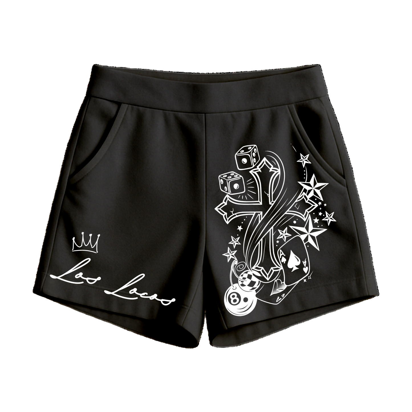 Los Locos Women Short- Gambling Cross