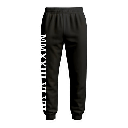 Roman Numeral Joggers