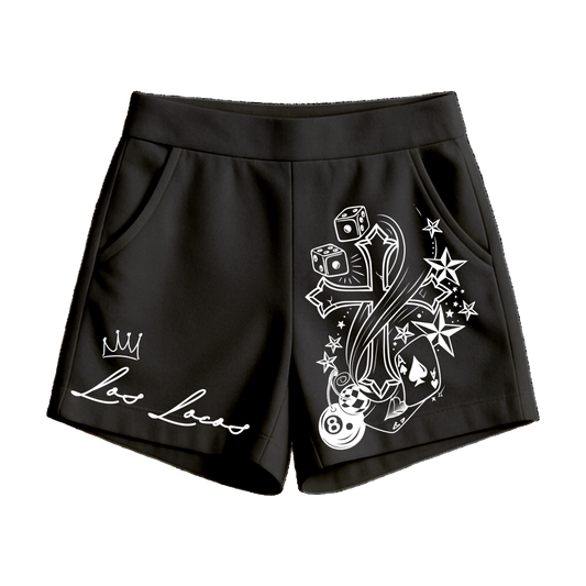 Los Locos Women Short- Gambling Cross